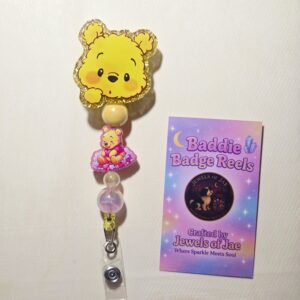 Cutie Bear Badge Reel