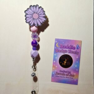 Lilac Bloom Badge Reel
