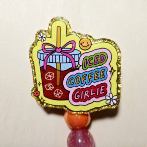 Iced Coffee Girlie Badge Reel